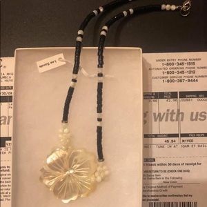 NWT Lee Sands Heishi Shell Necklace